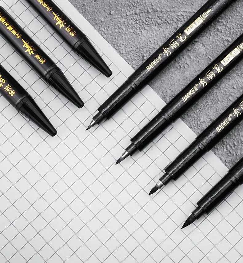 Artist Multi-Function Pens Comic Paintbrush 0.2mm-1.2mm Line Black Ink Fast Dry Student Writing Brush School Office Supply Gift