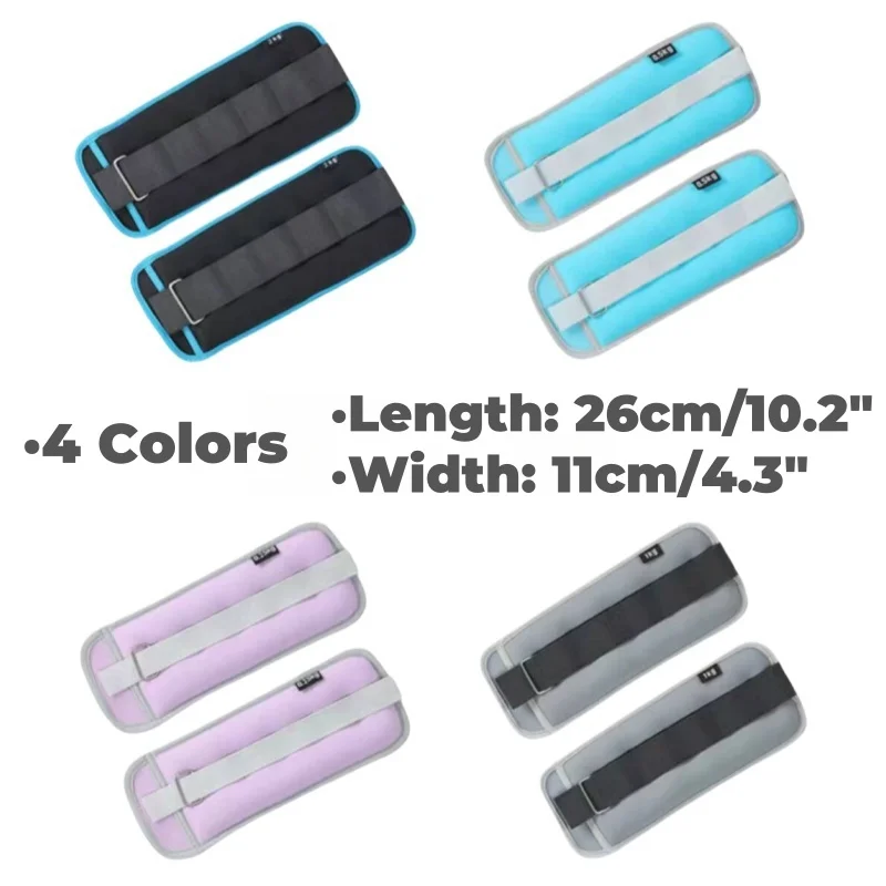 Wrist&Ankle Weights A Pair1.5KG Wrist Leg Arm Weights with Adjustable Straps,Gaiter Punching Bag for Fitness Gym Workout Walking