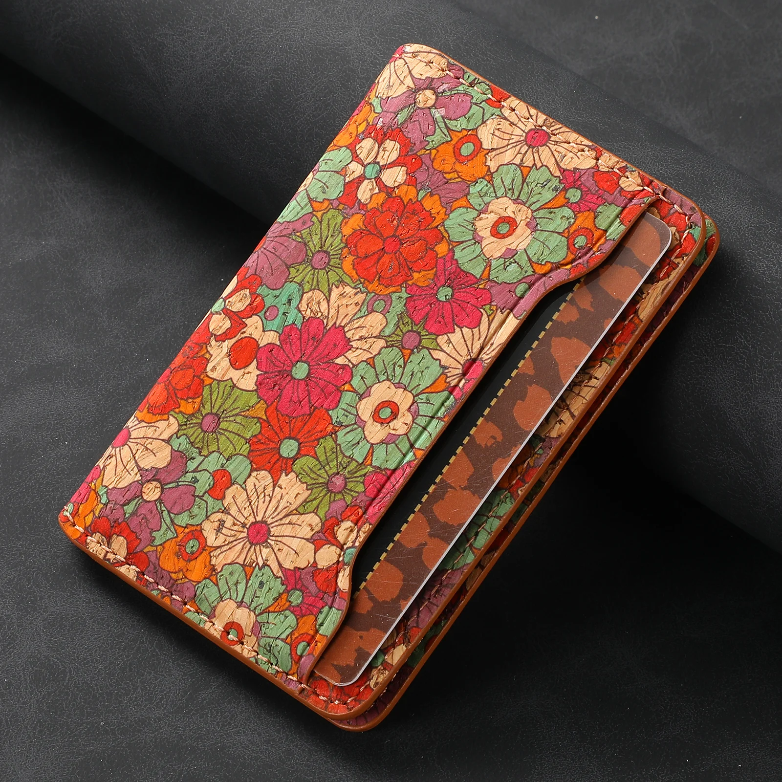Luxury Faux Leather Magnetic Stand Wallet with Card Storage and Flip Pocket