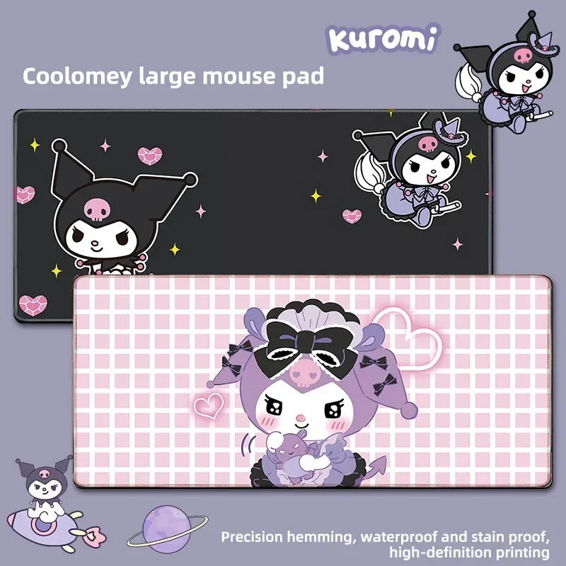 Sanrio Anime Mouse Pad Cute Cartoon Pink Melody Large Gamer Accessories Mouse Mat 900×400 mm