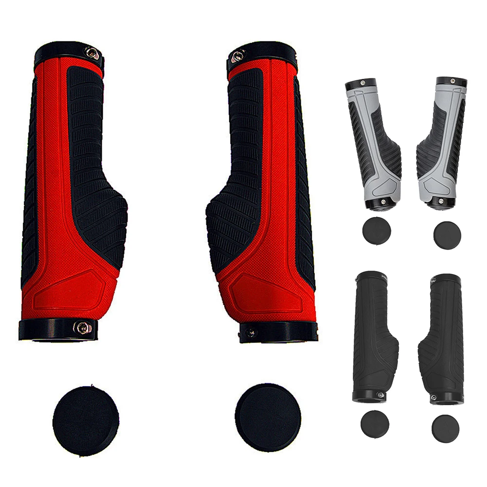 

Bike Handlebar Grips, Mountain Ergonomic Design, Aluminum Double Lock-on, MTB BMX Downhill Foldable Urban Bicycle Scooter Grip