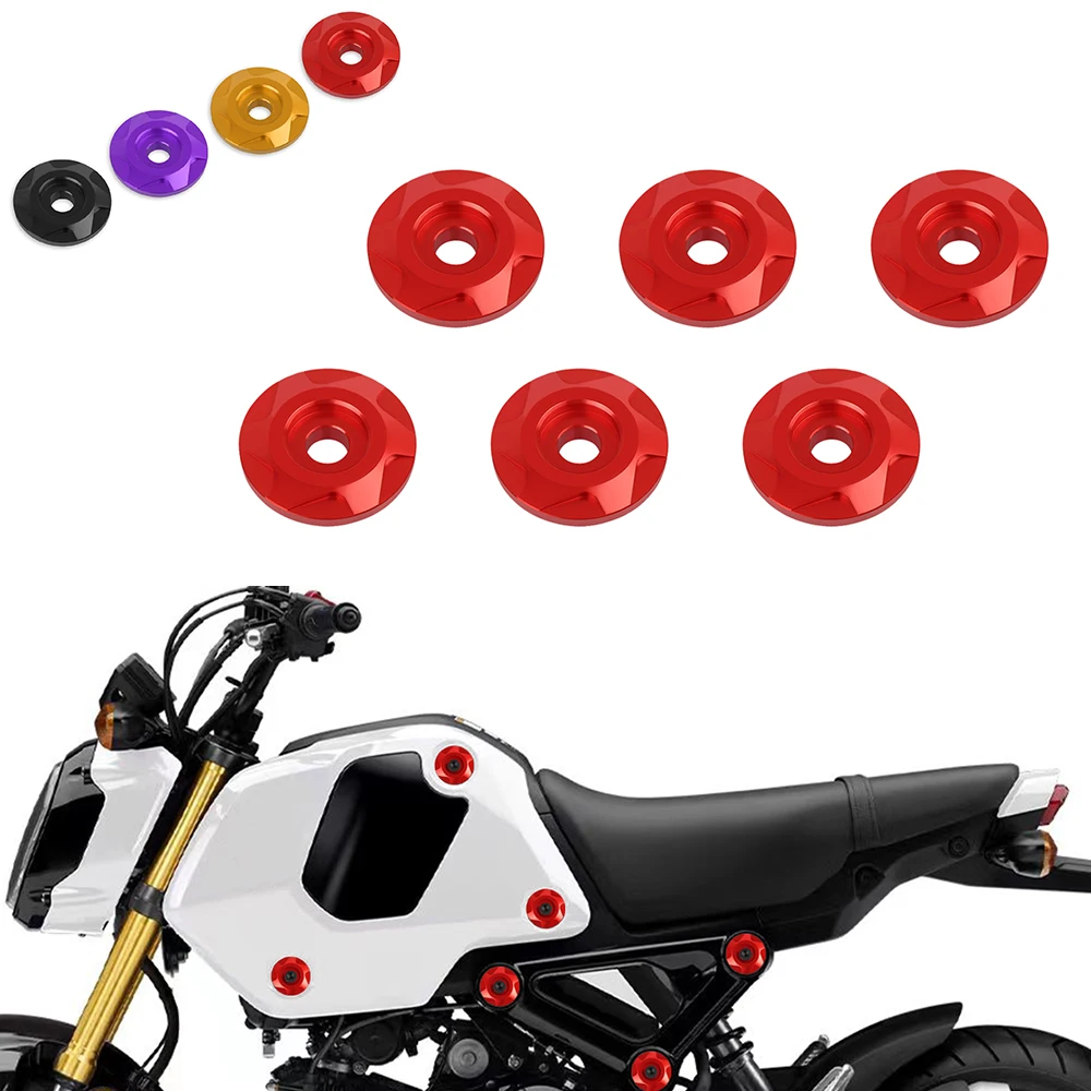 12 шт. Обтекатели шайбы для Honda Grom MSX125 MSX 125 2022-2024 декоративная крышка боковая панель декоративные шайбы Grom аксессуары