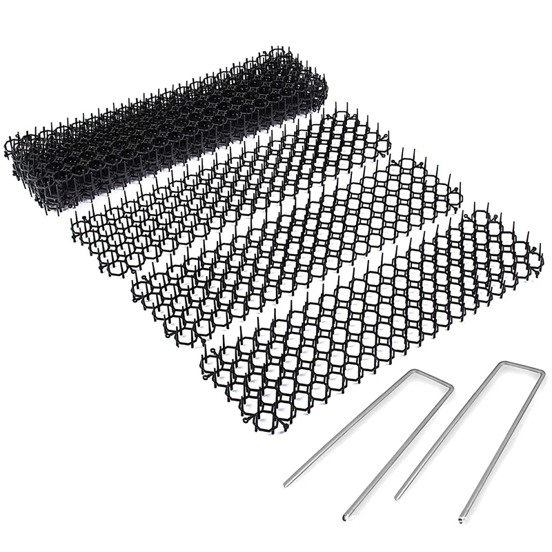 

Garden Prickle Strip Dig Stop Cat Repellent Deterrent Mat Spike Portable