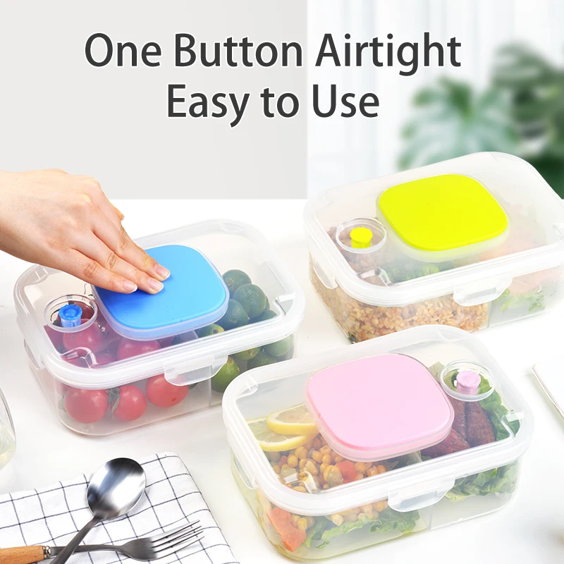 Lunch-Box Kitchen Meal Prep Containers Lunch Bowl With Lid Food Storage Box  Food Saver 600ml Reusable Refrigerator Organizer - AliExpress