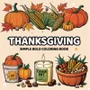 24 Page Art Coloring Book For Adults And Teens THANKSGIVING Theme SIMPLE BOLD Graffiti Painting Drawing For Relaxation Gift 2