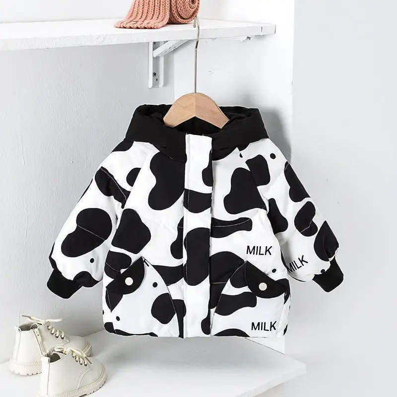 2022 New Children's Baby down Jacket Cute Children Boys and Girls Warm Thickened White Duck down Winter Clothes