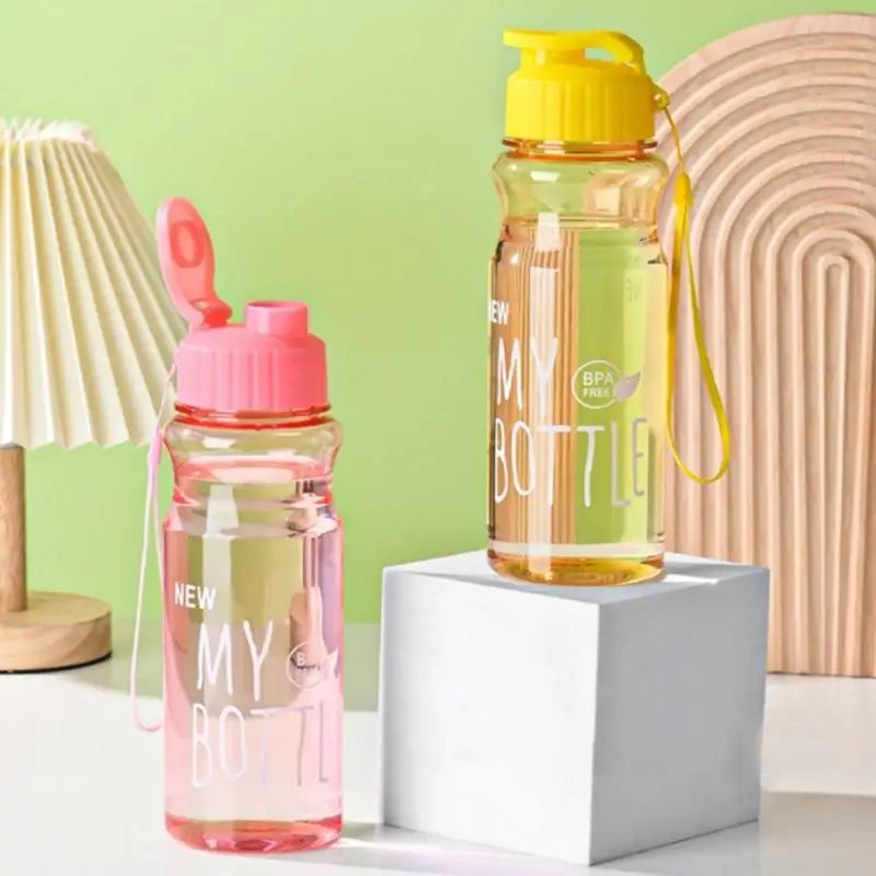

Portable Large-capacity Water Bottle Transparent PET Cold Water Cup Drop-resistant Leak-proof Sports Water Bottle Outdoor Bottle