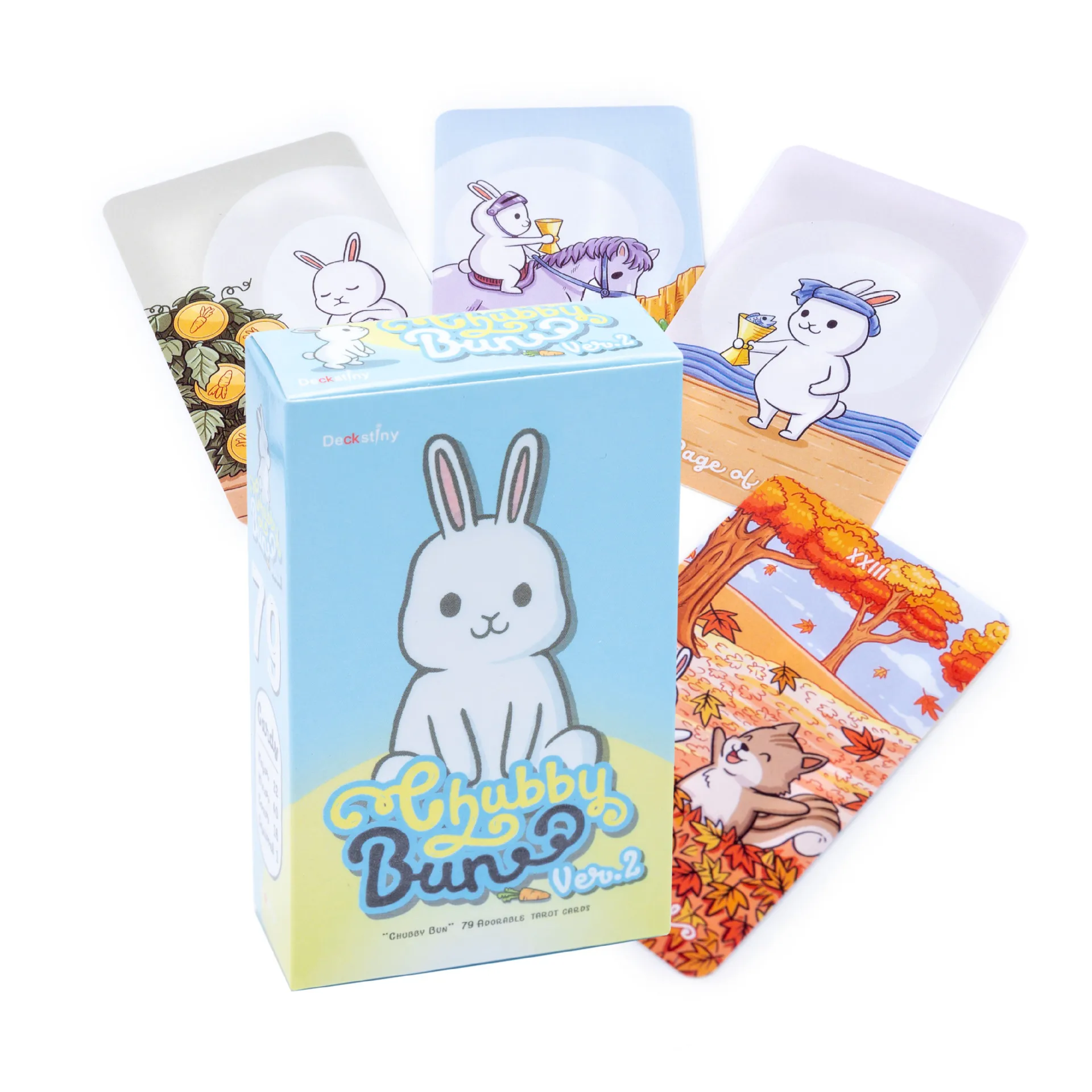 

Chubby bune Rabbit Oracle Tarot Cards Guidance Divination Fate Oracle Party Deck Board Game PDF Instructions