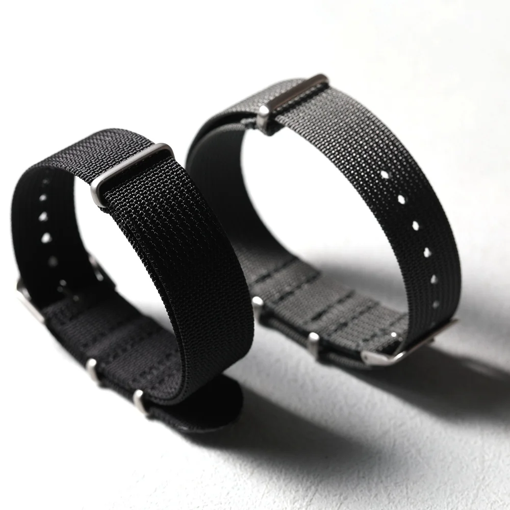 Nylon Woven Soldier Retro Strap - Dustproof and Waterproof - Black, Gray, Green, Blue