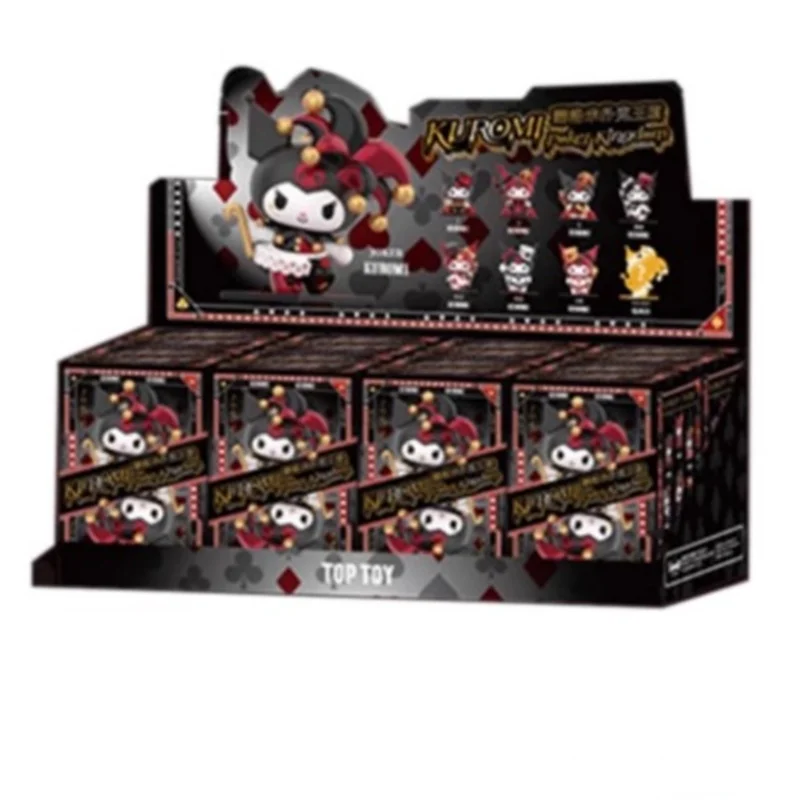 thumbnail image 1 of Caja sorpresa de la serie Sanrio Kuromi Poker Realm de 8 cm, figuras de moda, decoración de escritorio para el hogar, muñecas, modelo de colección, juguete de regalo para niños, 1 of 5