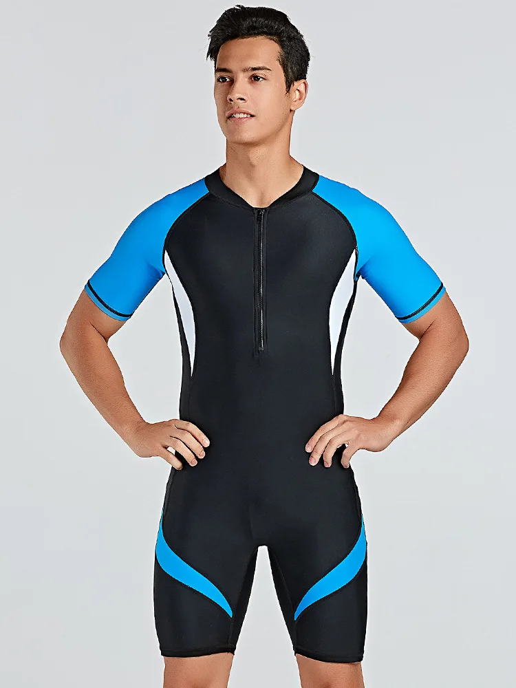 SBART 크로스 보더 남성용 유럽 및 미국 잠수복 반팔 스노클링 슈트 슬리밍 수영복