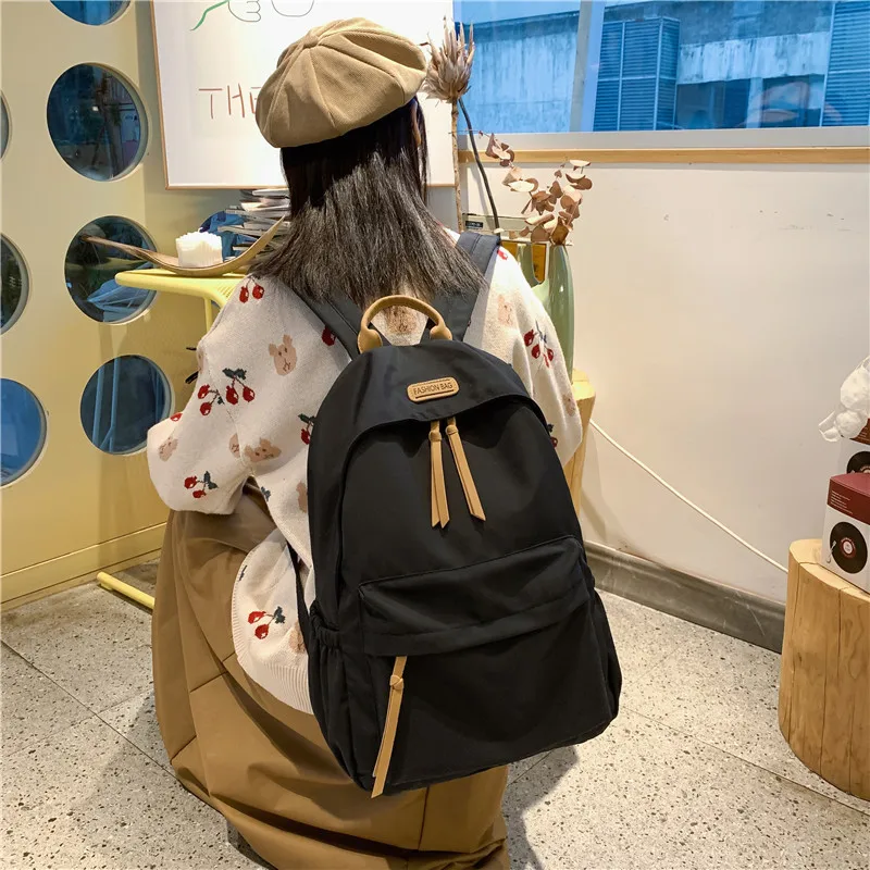 New Women's Luxury Fashion Knit Backpack Designer Ladies School Bag Female Large-capacity College Pattern High Quality Backpack