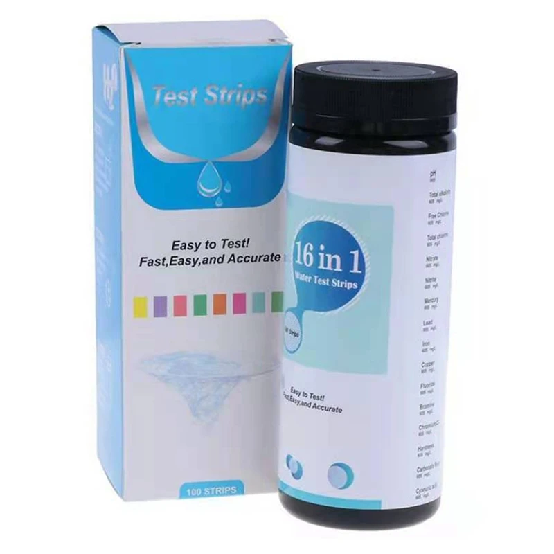 

16 Items Of Water Quality Test Paper For Drinking Water, Swimming Pool Water, Field Water 50 Pieces/Set Easy To Use