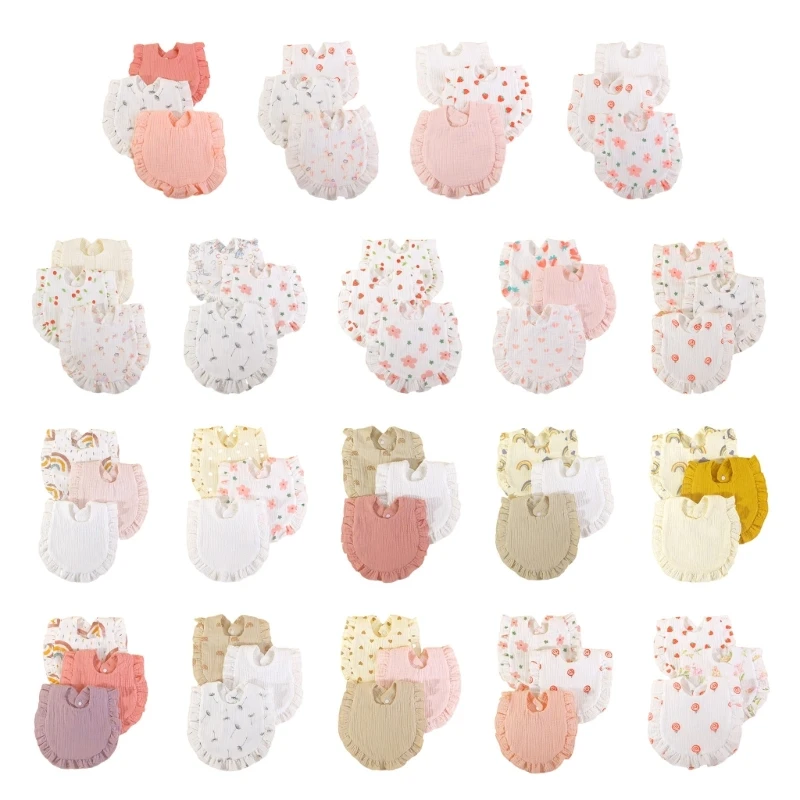 

Ins-style Baby Drool Bib Saliva Towel Хлопчатобумажные тканевые нагрудники для отрыжки