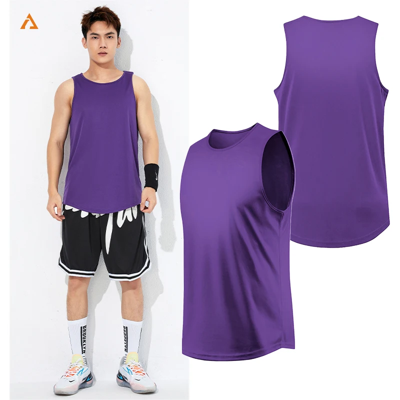 

Summer new Men quick-dry Tank Tops Fitness training Sleeveless Men's Jogging sleeveless T-Shirt Round neck Basketabll Vest 83608