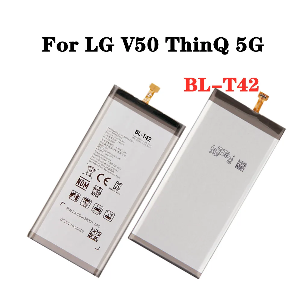 

High Quality 4000mAh BLT42 BL-T42 Battery For LG V50 ThinQ 5G LM-V500 V500N V500EM V500XM Replacement Phone Battery ,In Stock