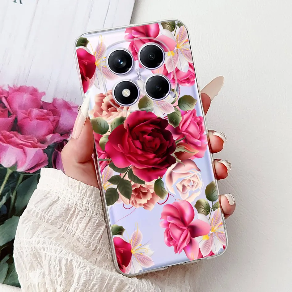 Cute Strawberry Love Heart Soft Silicone Clear Phone Case Cover
