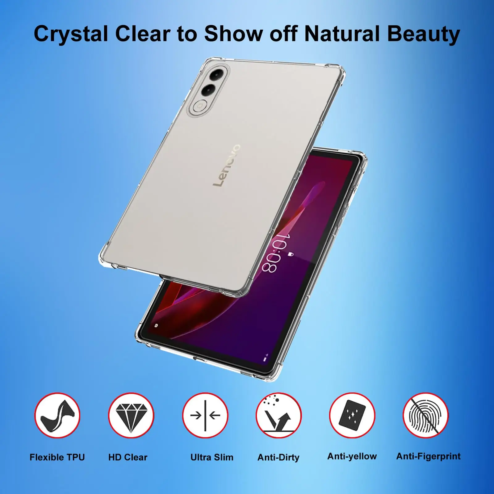 Clear Soft TPU Slim Lightweight Anti-Fall Back Cover Shell