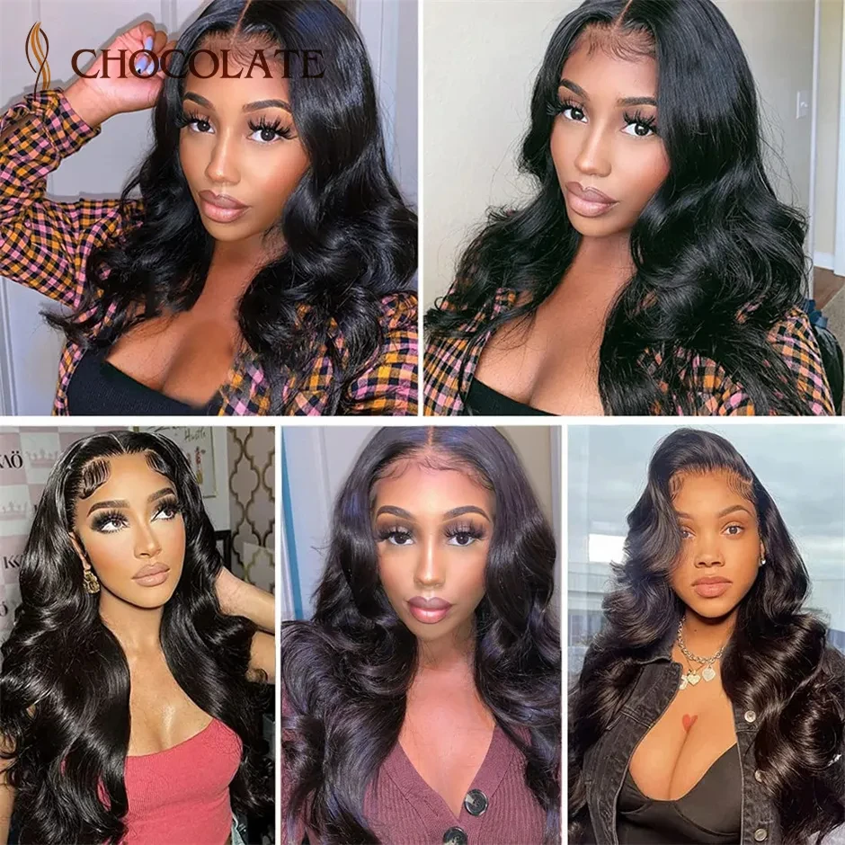 Body Wave Wig 13x6 HD Transparent Lace Frontal Human Hair Wig For Women Brazilian 13x4 Glueless Lace Wigs Pre Plucked Hairline