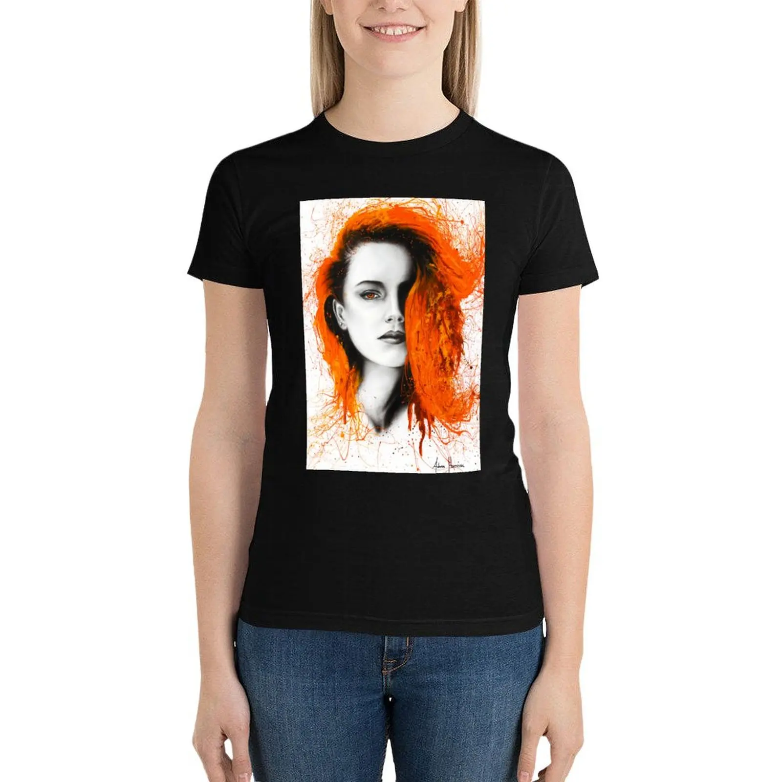 

Heated Heart T-Shirt summer top summer tops Woman fashion
