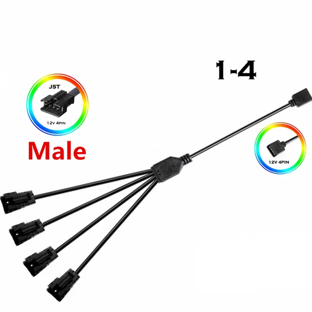 12V 4PIN Male1-4