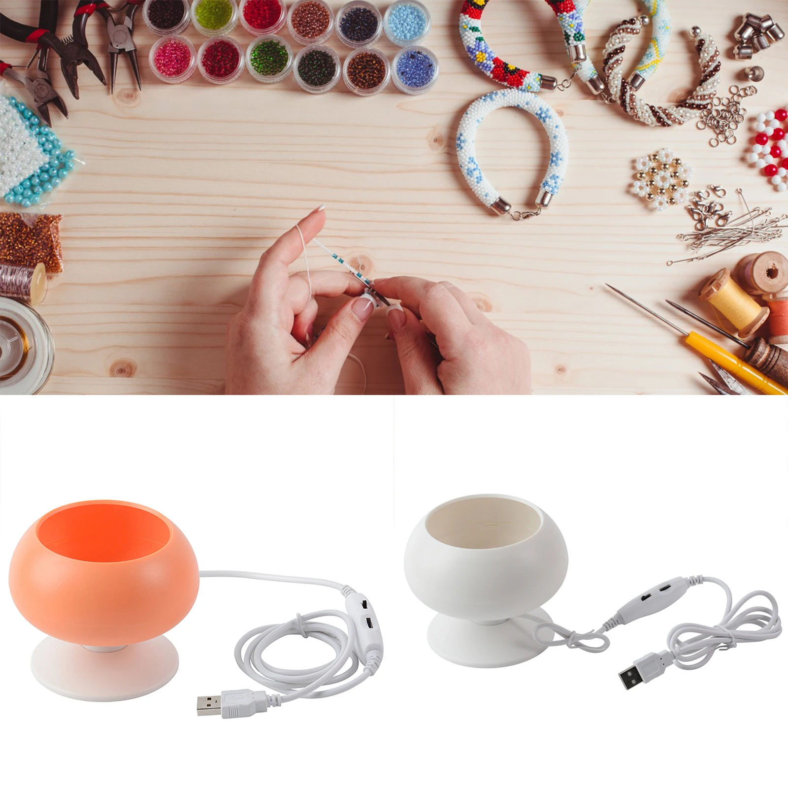 Electric Bead Spinner Electric Beading Machine Adjustable Bead