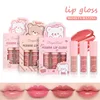 3pcs/set Adorable Bear Mirror Lip Glaze Long-Lasting Non-Fading lip gloss Hydrating Liquid Lipstick Lip Makeup Products 1