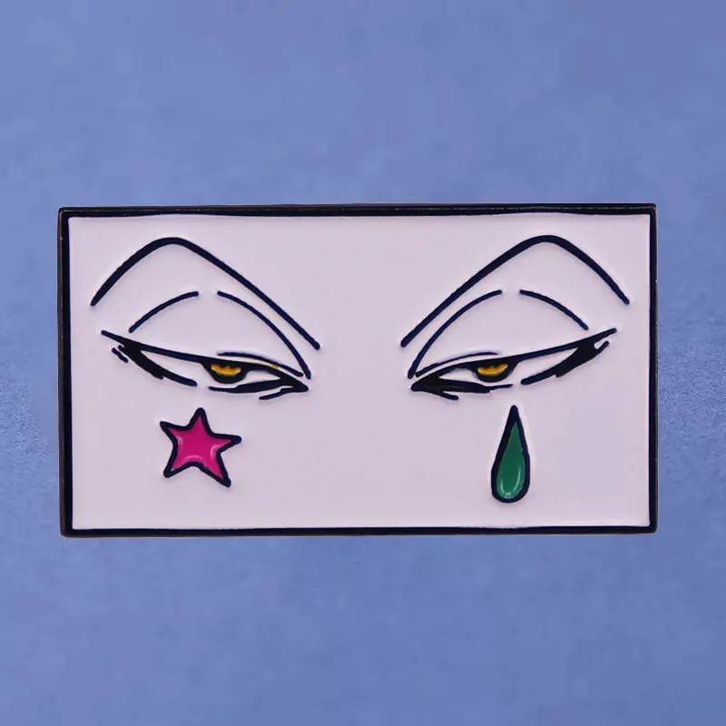 

HUNTER×HUNTER Hisoka Tear Anime Lapel Pins Backpack Jeans Enamel Brooch Pin Women Fashion Jewelry Gifts Cartoon Badges