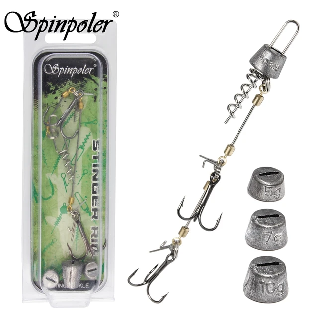 Spinpoler Double Pike Stingers Rig Jig 5g 7g 10g 15g 20g Lure