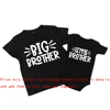 Sibling Brother Matching Shirts Big Brother Little Brother Shirt Brother Matching Outfits Kid Short Sleeve T-shirts Baby Clothes 5