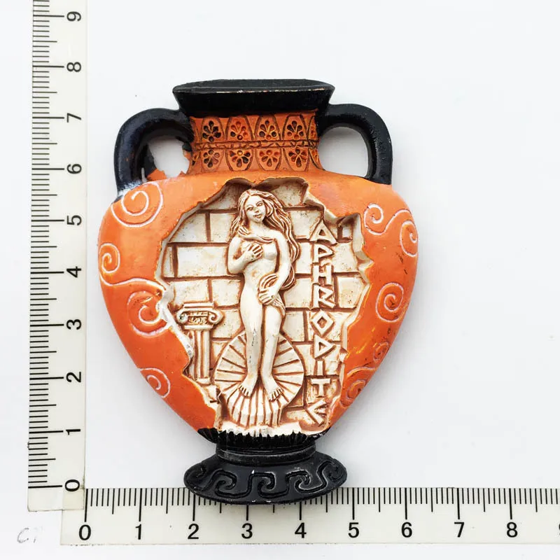 Greek Culture Travel Souvenirs: Decorative Fridge Magnets for Home and Photo Wall Art