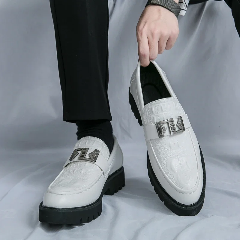 S7fd92edf3d9b4f75ab81f52752007cd88 Stylish VIPOL White Loafers for Men Slip-On Dress Shoes for Parties