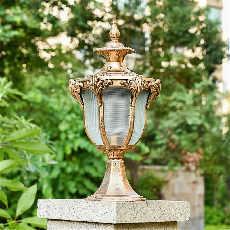 Modern Post light Led Aluminium Outdoor Europe creative design warterproof lamps decor park courtyard garden lights 3