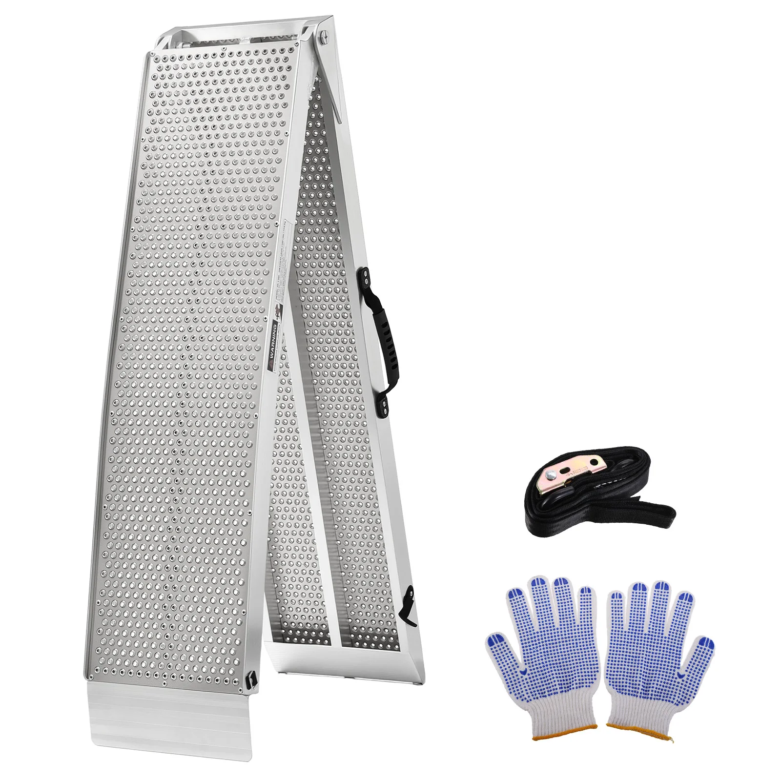 225cm Truck Transport Loading and Unloading Trailer Rack Step Ramp Boarding Extended Ramp Climbing Ladder Folding
