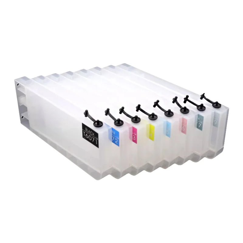T6041-T6049 칩 포함 빈 리필 잉크 카트리지, EPSON 스타일러스 프로 7800 7880 9800 9880 7450 7400 9400 7400 9450 호환