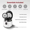 Twin Pressure Rice Cooker & Warmer with Nonstick Inner Pot, 16 Menu Options, 3 Voice Guide, Auto Clean (White) 2