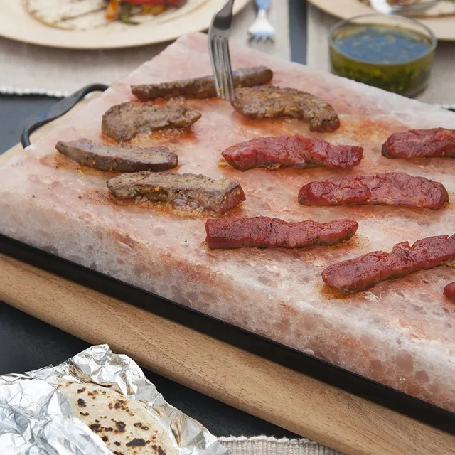 Forró Értékesítés Fekete Zománc Sós Lemez Állvány Rozsdamentes Acél Étterem Otthoni Konyha Kültéri Barbecue Szerszám Tányér - Image 4