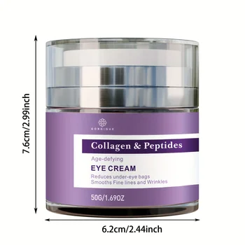 Eye Cream (Collagen & Peptides) Rejuvenates Plumps and Hydrates for A More Youthful Look - Thumbnail 6