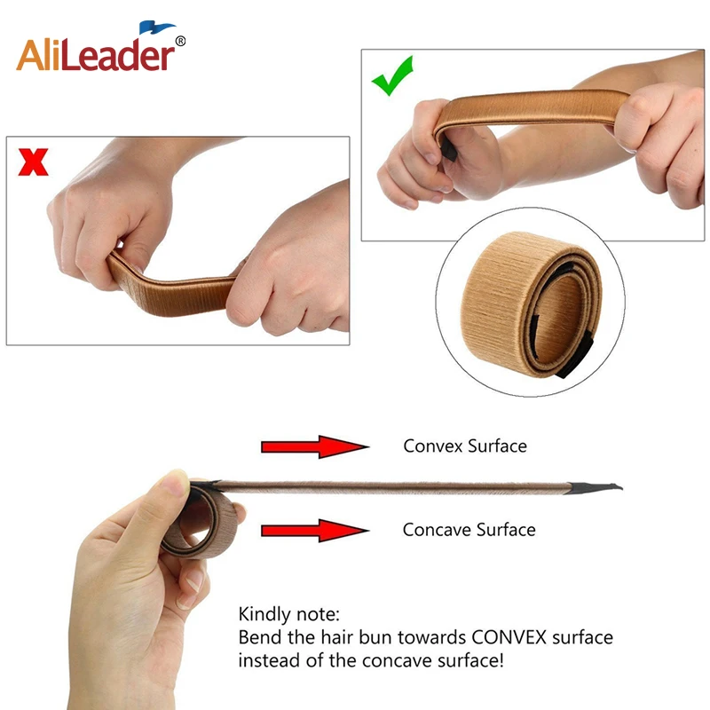 Alileader New Donut Headband Women Hair Accessories Girl Magic Hair Magic DIY Tool Bun Maker Sweet French Dish Made Hair Band 5