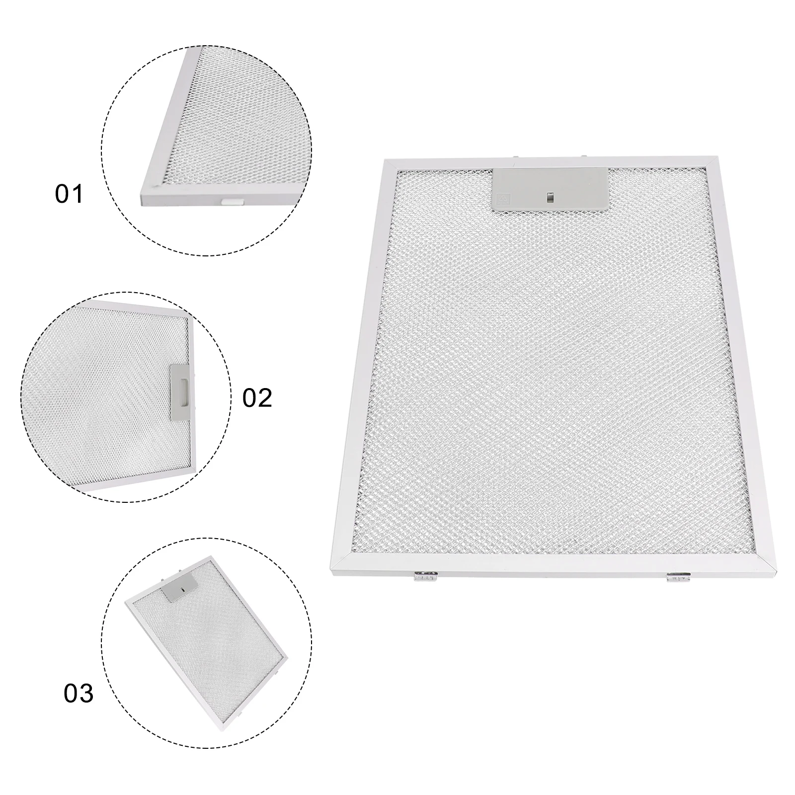 

Cooker Hood Mesh Filter Stainless Range Hood Filter Exhaust Hood Metal Dust Filter Cooker Hood Mesh Filter Metal Grease Filter