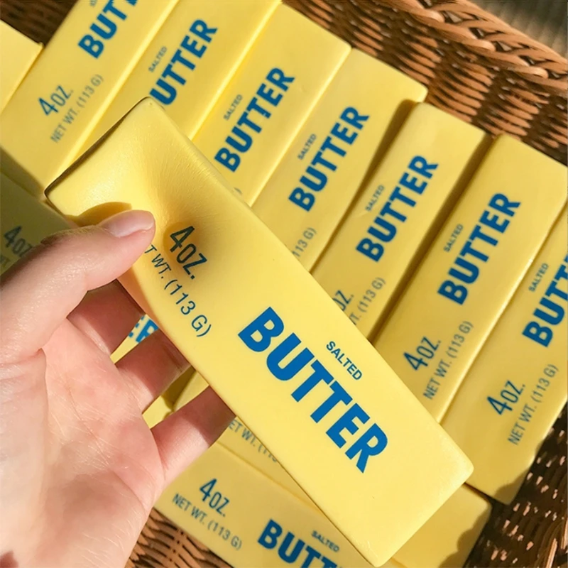 Butter Squishy Fidget Toys Simulation Cheese Dumpling Squishy Stress-Relieving Balls Anti-Stress Desk Accessories Party Favors