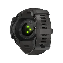 Premium Silicone Smartwatch Replacement Wristband - Versatile and Durable Strap for Enhanced Comfort (Black)