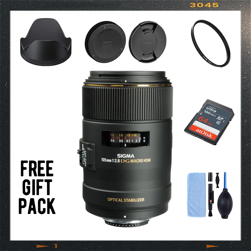 Sigma 105mm EX DG OS HSM Macro Lens Full Frame 105mm