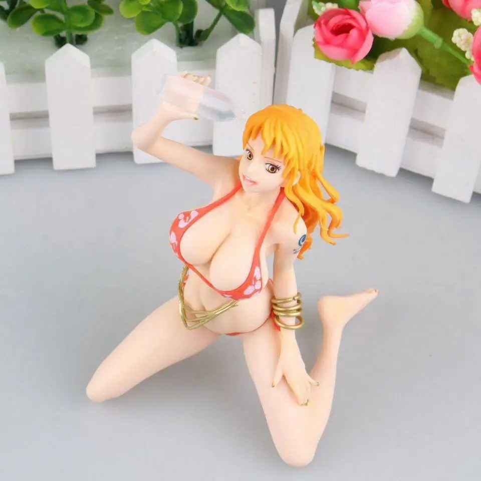 

Pirate king pop Nami sitting swimsuit BB ver Water drinking Nami hand-made animation model ornaments