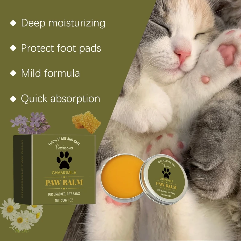 Dogs Paws Care Natural Hydrating Dog Grooming Paws Cream Butter Moisturizer