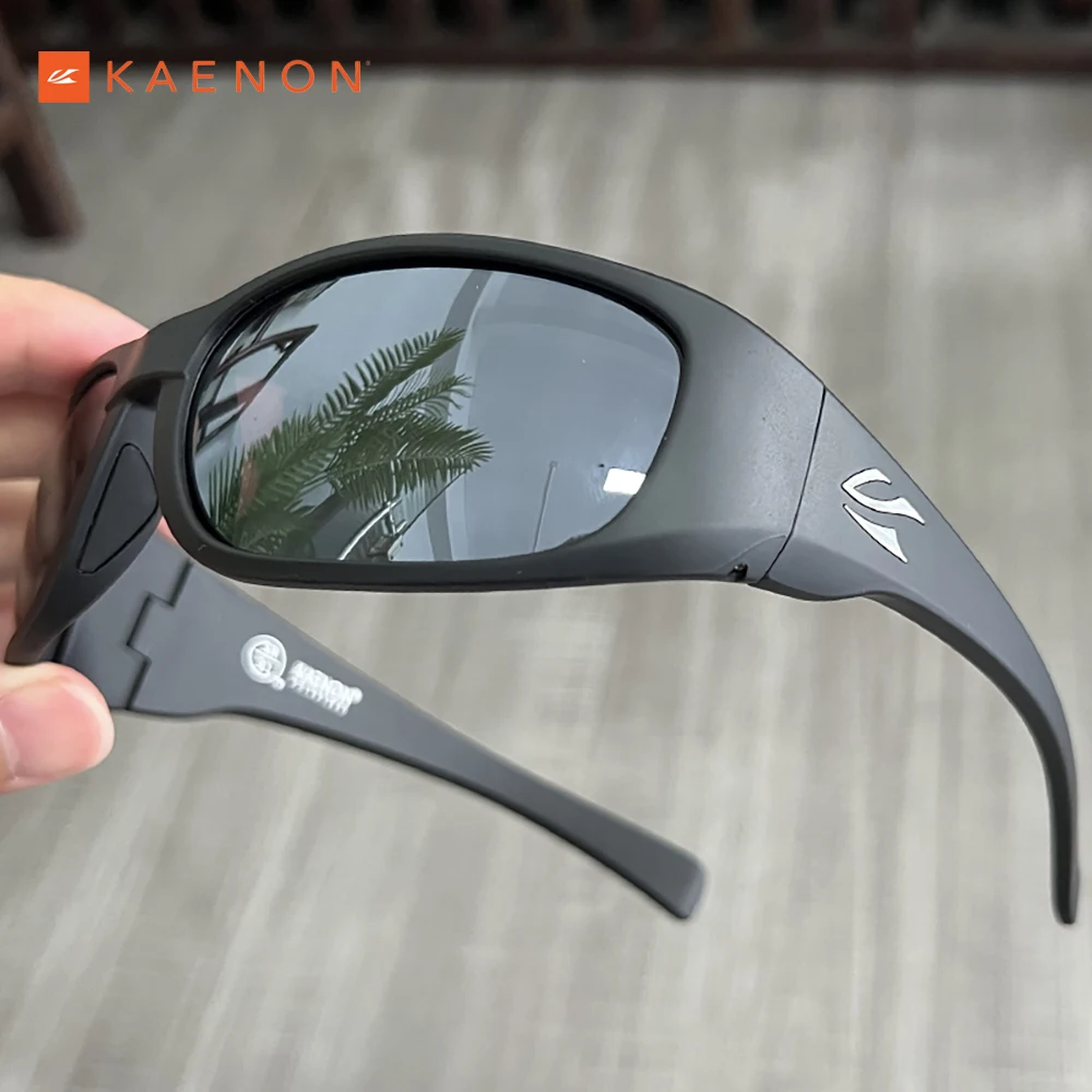 Venda quente Marca KAENON 2023 Moda Masculina Polarizada Óculos De Sol Clássico TR90 Quadro Impregnável Condução Esporte Ao Ar Livre Eyewear UV400