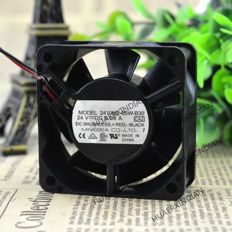 

Новый комплект охлаждающего вентилятора 6025 6 см 2410ML-05W-B30 24 В 0.08A