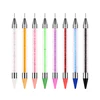 1PC Dual Heads Acrylic Metal Dotting Wax Pen Nail Brush Rhinestones Crystal Picking Nail Studs Dotter DIY Point Drill Nail Tools 6