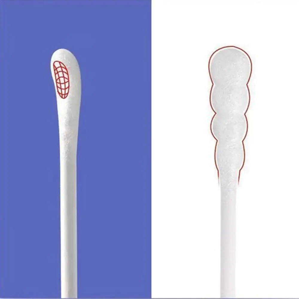 Baby Cotton Swab 200pcs/box Newborn Disposable Ear Nose Scoop Double Head Cotton Tip Fluorescent Agent Free