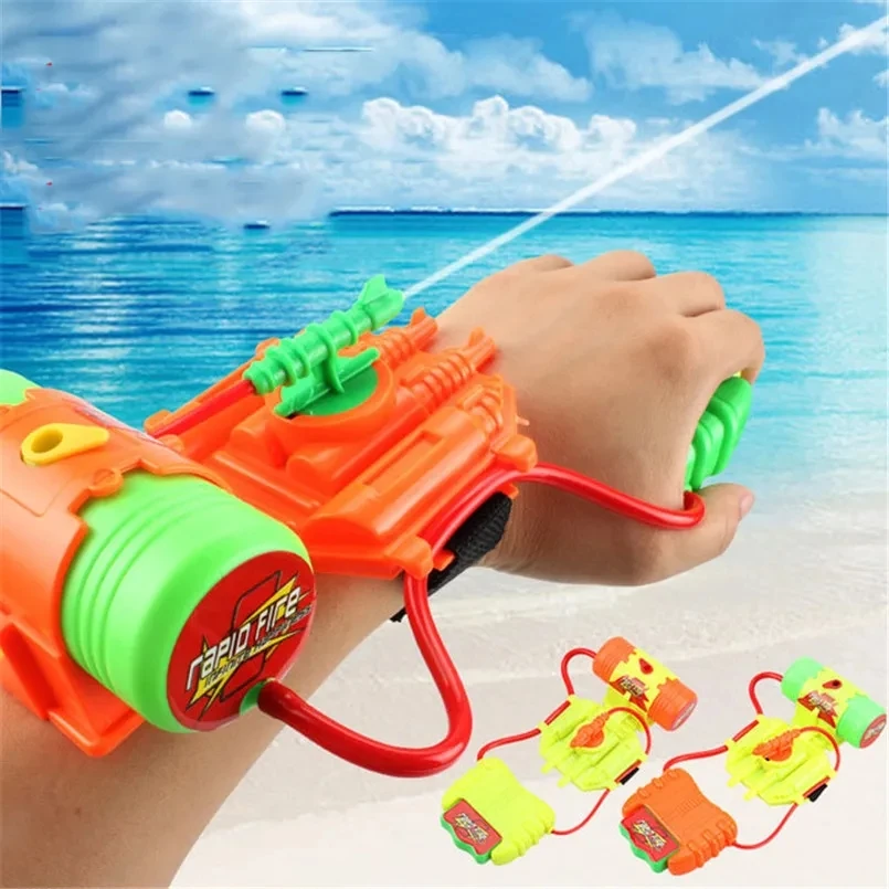 Fun Spray Wrist Hand-held Water Gun Outdoor Toys Summer Beach Play Water Toy Swimming Pool Sports Pistol Gun Weapon Kids Gifts